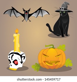 Halloween vector set