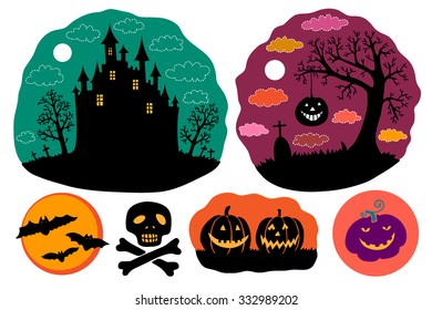 Halloween vector set