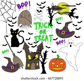 Halloween vector set