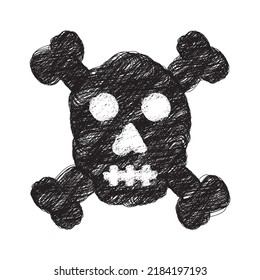 halloween vector sketch illustration, scribble art