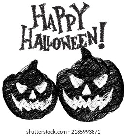 ilustración de esbozo vectorial de halloween, arte garabato