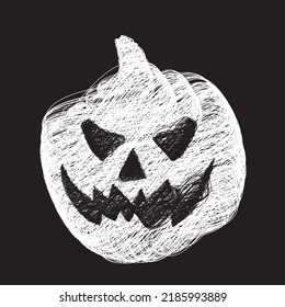 halloween vector sketch illustration, scribble art