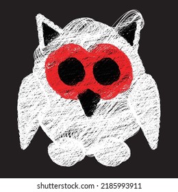 halloween vector sketch illustration, scribble art