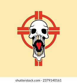 Halloween Vector Skull Design, Exorcist