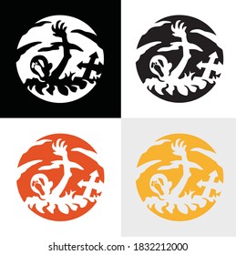 Halloween vector sticker editable Files