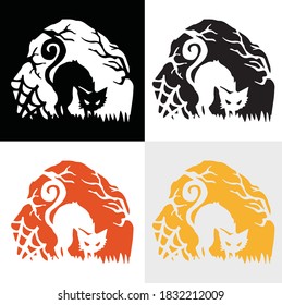 Halloween vector sticker editable Files