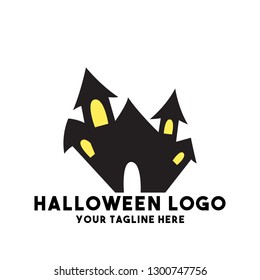 halloween vector stock tower black house