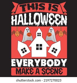 Halloween vector t shirt design