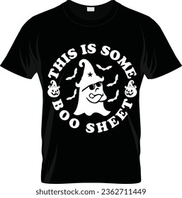 Halloween Vector and Halloween t shirt design with Background, This is some boo sheet including with cup Boo