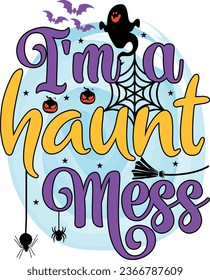 Halloween vector t shirt design halloweenT-shirt design.