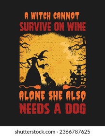 Halloween vector t shirt design halloweenT-shirt design.