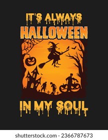 Halloween vector t shirt design halloweenT-shirt design.