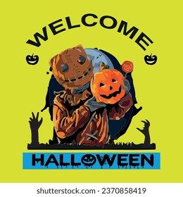 Halloween vector t shirt design.
