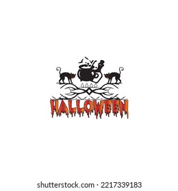 Halloween Vector T-shirt Design Text 
Typography