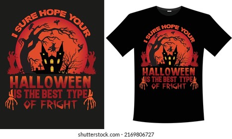 Halloween vector typography T Shirt Design