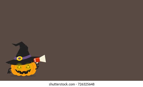 Halloween vector wallpaper. free space for text.
