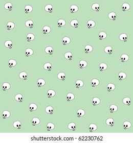 Halloween vector wallpaper with skulls