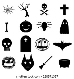 Halloween Vectors Spooky Set