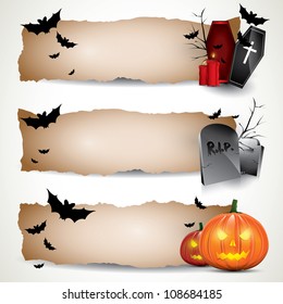 Halloween vertical banners