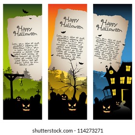 Halloween vertical banners
