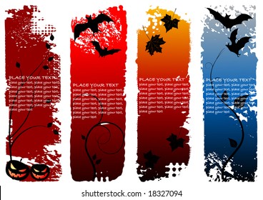 Halloween vertical banners