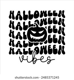 Diseño de onda de vibraciones de Halloween para la venta