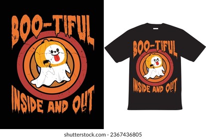 Halloween Vintage Boos T shirt Design Vector For Happy Halloween