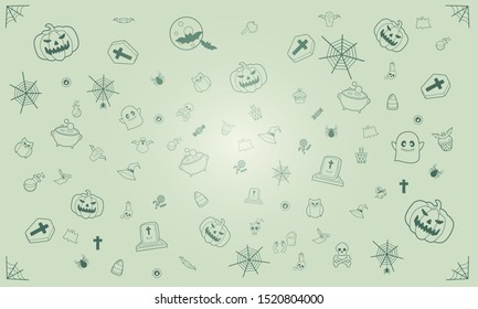 Halloween vintage color background. New trendy Halloween vector background.