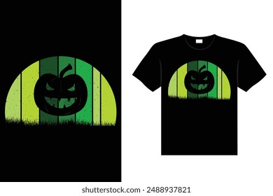 Halloween vintage, retro ,haunted and creepy t shirt design vector graphic
