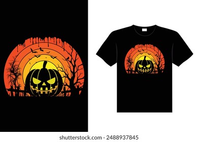 Halloween vintage, retro ,haunted and creepy t shirt design vector graphic
