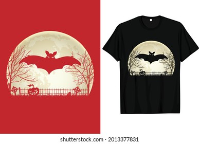 Halloween Vintage Scary T-Shrit Design