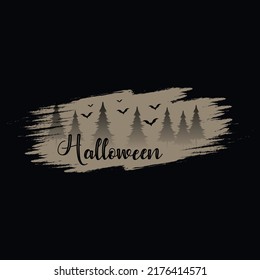 Halloween Vintage T Shirt Desugn