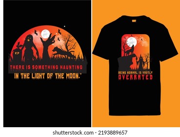 Halloween vintage typography tshirt design