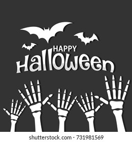 Halloween wallpaper and background design template