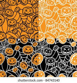 halloween wallpaper from four variants of the background color