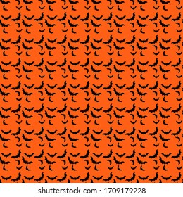 Halloween wallpaper, illustration, vector on white background.