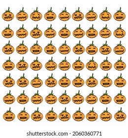 Halloween wallpaper line art vector 