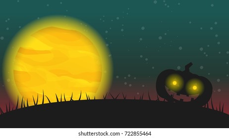 Halloween wallpaper vector. free space for text.