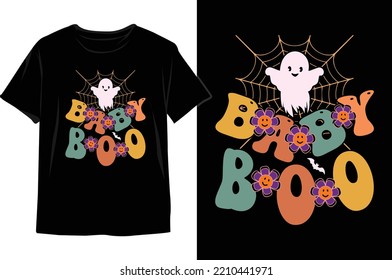 Halloween wavy t shirt design. Halloween t shirt. Retro wavy typography design. 