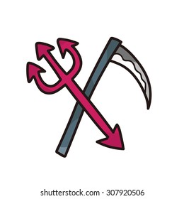 Halloween weapon doodle