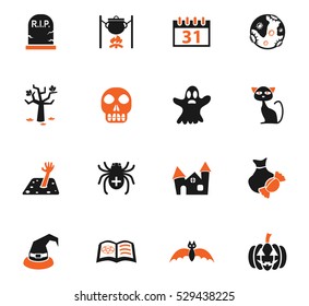 halloween web icons for user interface design