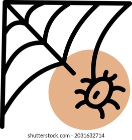 Web de Halloween, ilustración, vector, sobre fondo blanco.