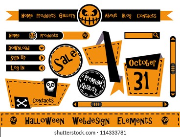 Halloween Webdesign Elements