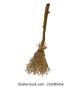 Halloween whisk of twigs