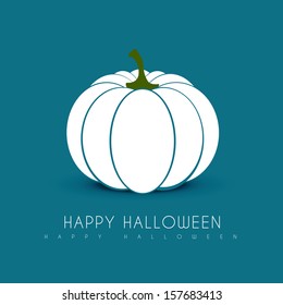 halloween white pumpkin design illustration