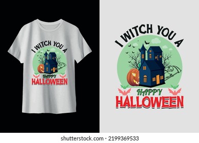 halloween white t-shirt design for wish