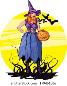 Halloween witch
