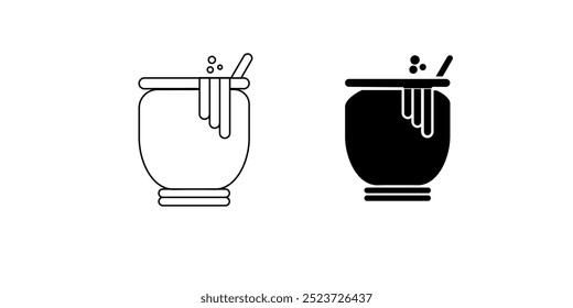 Halloween Witch Cauldron Illustration design