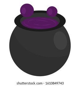 Halloween witch cauldron. Halloween season - VEctor illustration design