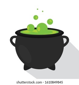 Halloween witch cauldron. Halloween season - VEctor illustration design